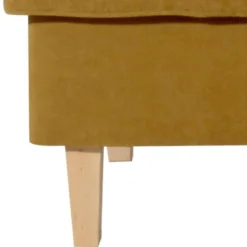 Wohnen Hocker<Hocker in Gelb Veloursstoff - Tablon
