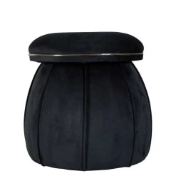 Wohnen Hocker<Hocker in Schwarz mit Dunkelgrau - Paladion