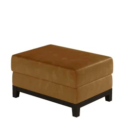 Wohnen Hocker<Hocker in Senfgelb Samtbezug - Satira