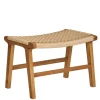 Wohnen Hocker<Hocker mit Kordelgeflecht-Sitz - Merlan