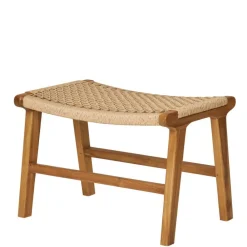 Wohnen Hocker<Hocker mit Kordelgeflecht-Sitz - Merlan