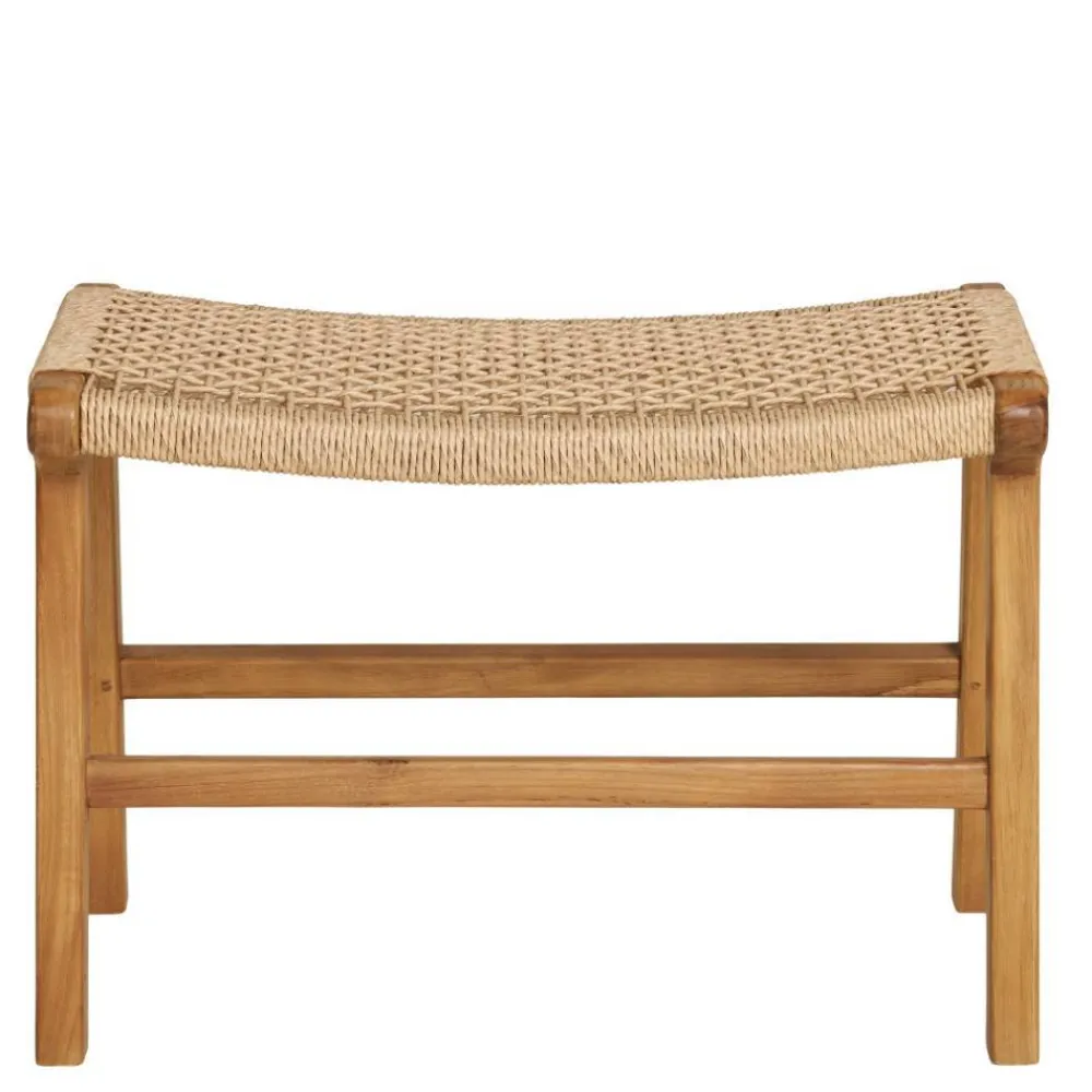 Wohnen Hocker<Hocker mit Kordelgeflecht-Sitz - Merlan
