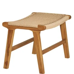 Wohnen Hocker<Hocker mit Kordelgeflecht-Sitz - Merlan