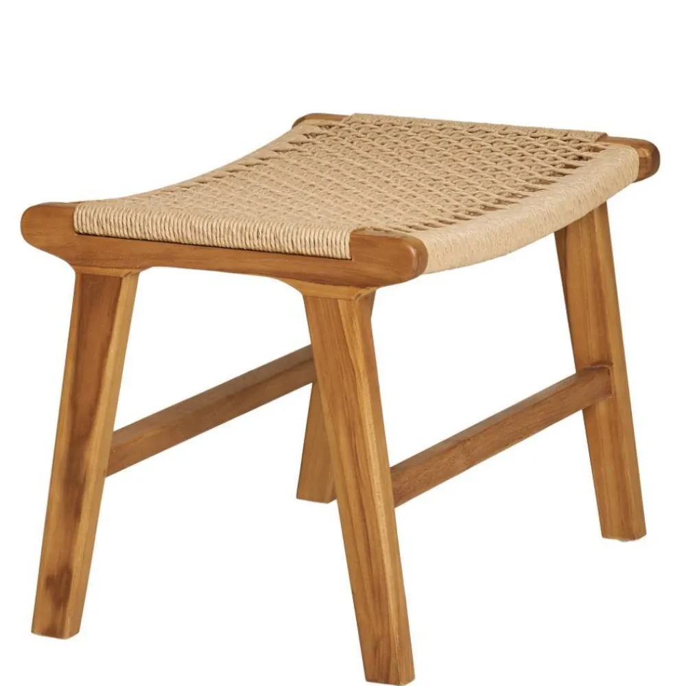 Wohnen Hocker<Hocker mit Kordelgeflecht-Sitz - Merlan