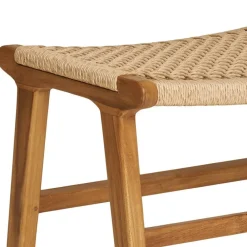 Wohnen Hocker<Hocker mit Kordelgeflecht-Sitz - Merlan