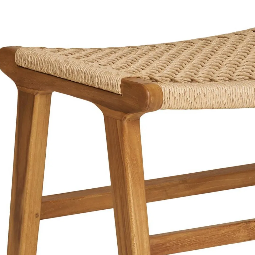 Wohnen Hocker<Hocker mit Kordelgeflecht-Sitz - Merlan