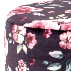 Wohnen Hocker<Hocker mit Samt Rosen Motiv - Henrics