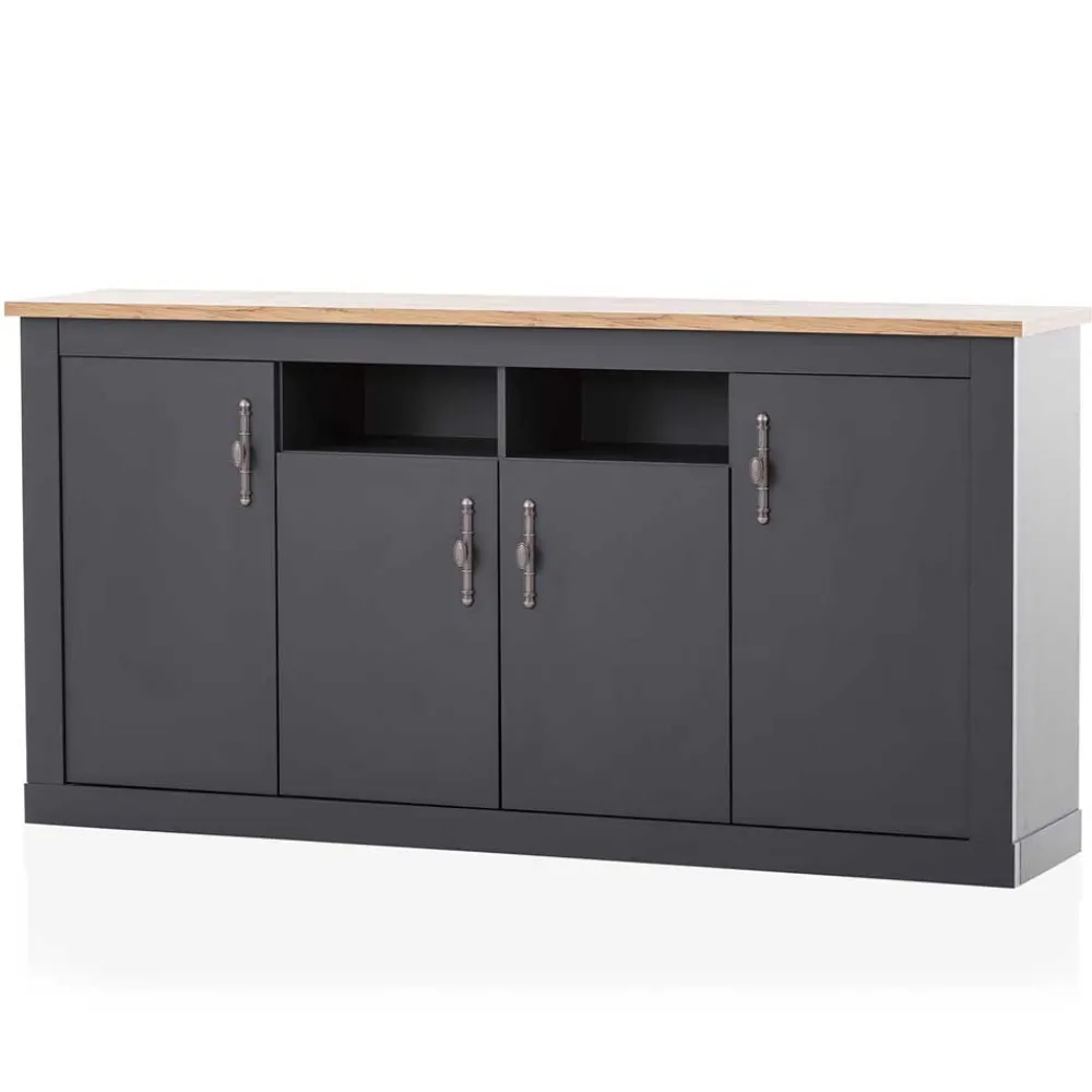 Wohnen Sideboards<Hohe Anrichte im Modernen Landhaus Look - Lionel