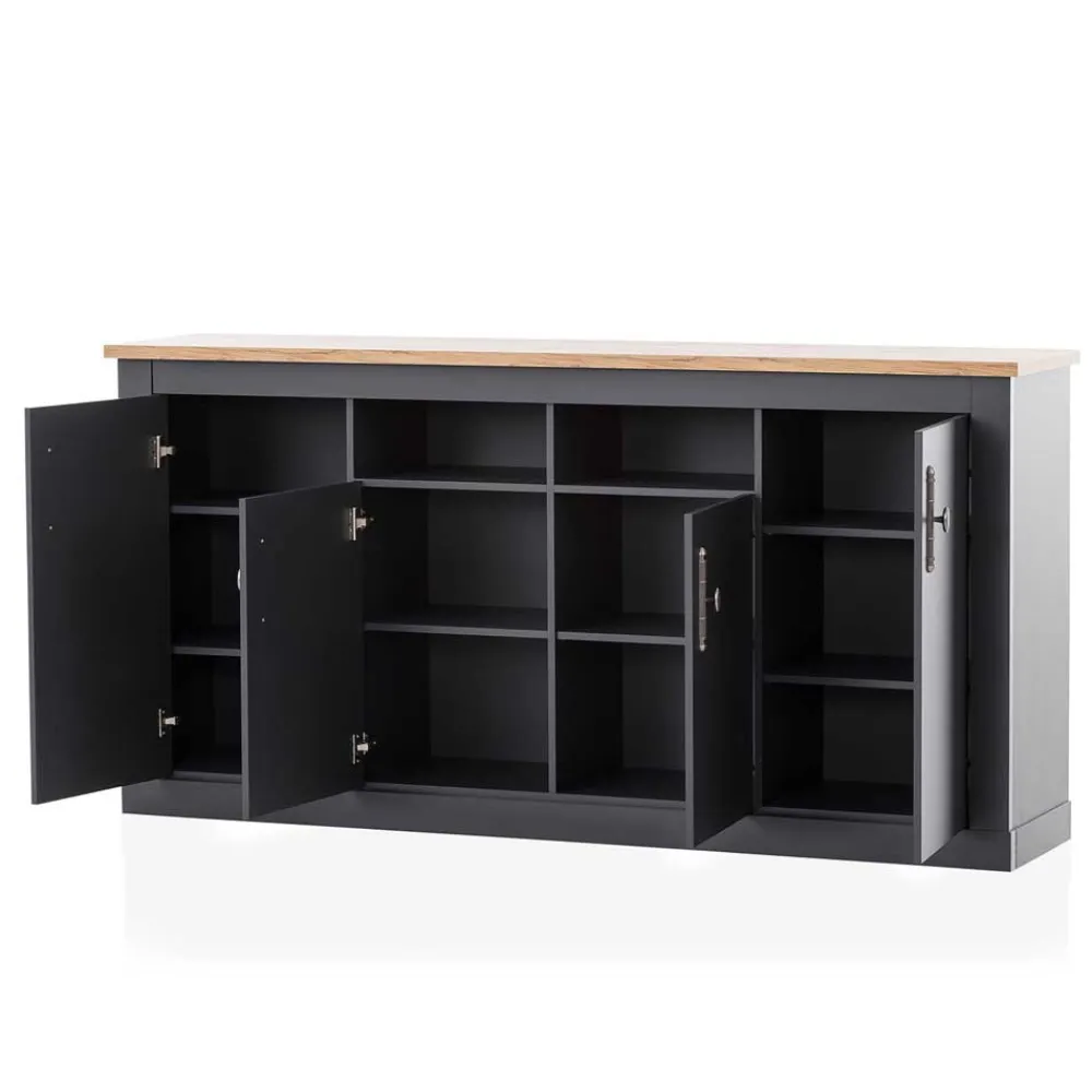Wohnen Sideboards<Hohe Anrichte im Modernen Landhaus Look - Lionel