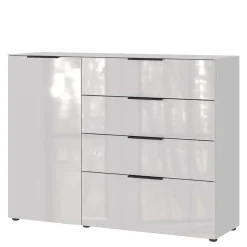 Wohnen Sideboards<Hohe Kombi-Kommode in Hellgrau - Aquara