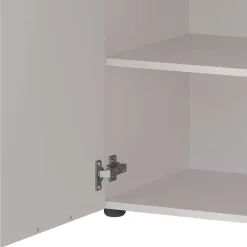 Wohnen Sideboards<Hohe Kombi-Kommode in Hellgrau - Aquara