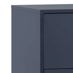 Wohnen Kommoden<Hohe Kommode in Dunkelblau mit Gold - Inbano
