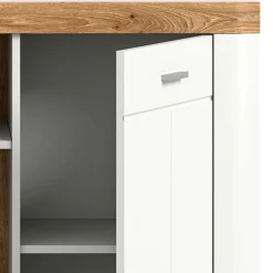 Wohnen Sideboards<Hohe Kommode mit zwei Türen & drei Fächern - Hihat