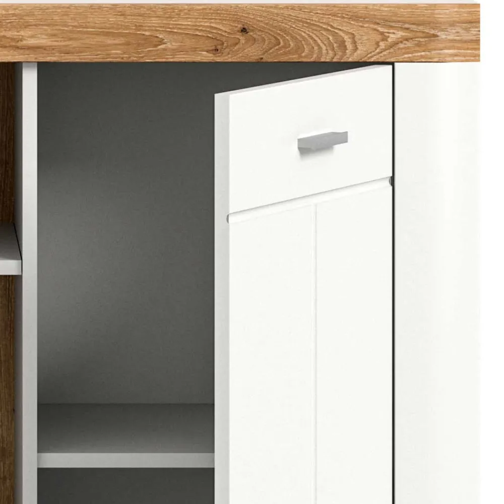 Wohnen Sideboards<Hohe Kommode mit zwei Türen & drei Fächern - Hihat