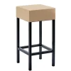 Wohnen Hocker<Hoher Hocker in Beige & Schwarz - Daspony