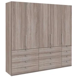 Wohnen Kleiderschränke<Hoher Kleiderschrank foliert - Crenba