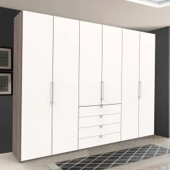 Wohnen Kleiderschränke|Schränke<Hoher Kleiderschrank mit 3 Falttüren - Tivierto