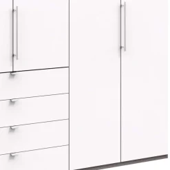 Wohnen Kleiderschränke|Schränke<Hoher Kleiderschrank mit 3 Falttüren - Tivierto