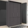 Wohnen Kleiderschränke<Hoher Schlafzimmer Schrank in Braun - Sitanio
