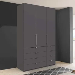 Wohnen Kleiderschränke<Hoher Schlafzimmer Schrank in Braun - Sitanio