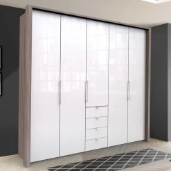 Wohnen Kleiderschränke|Schränke<Hoher Schlafzimmer-Kleiderschrank kombiniert - Empresian
