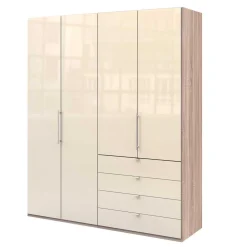 Wohnen Schränke<Hoher Schlafzimmerschrank 2-türig & 4 Schubladen - Rativian