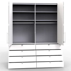 Wohnen Kleiderschränke<Hoher Schlafzimmerschrank 2-türig - Empresian