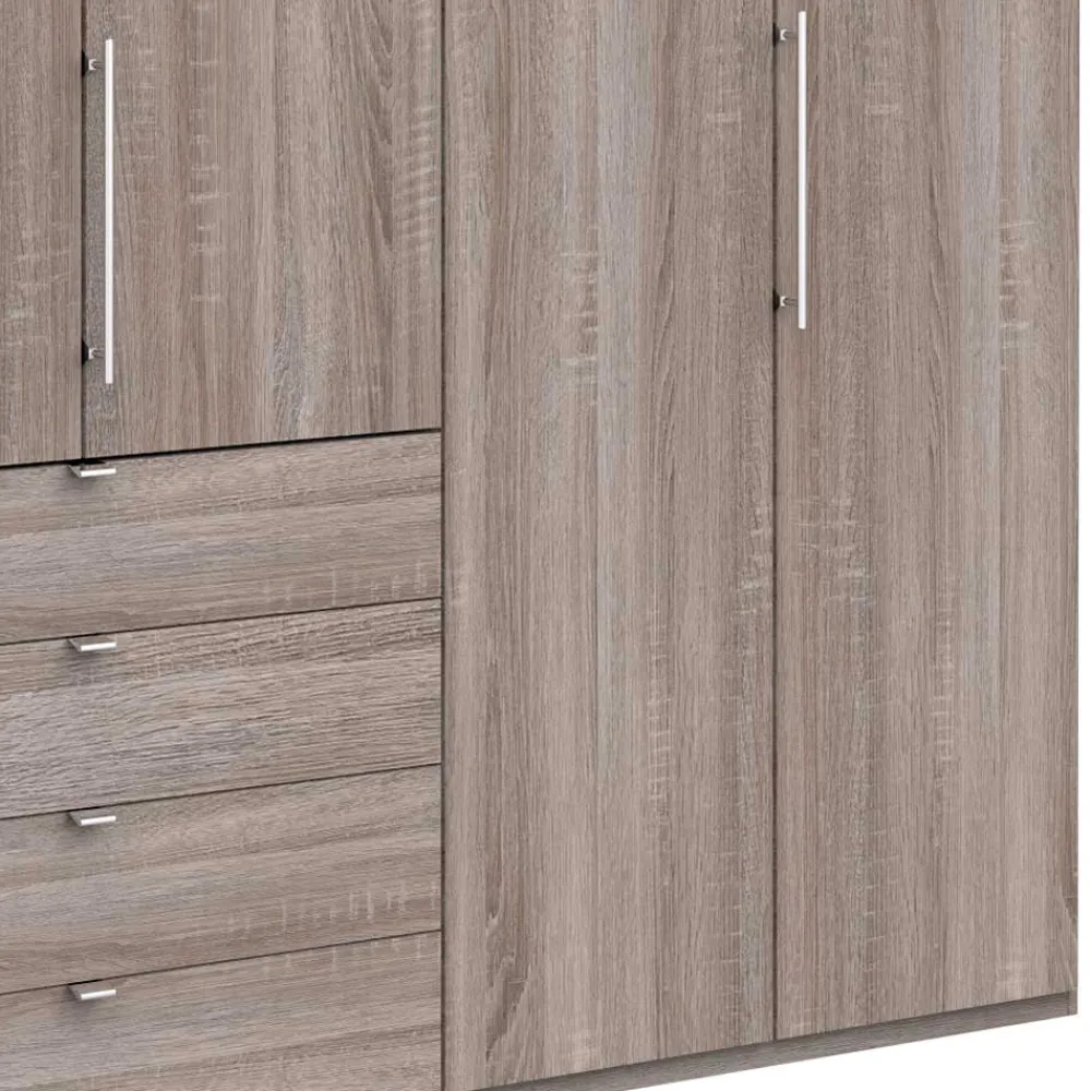 Wohnen Kleiderschränke|Schränke<Hoher Schlafzimmerschrank 3 türig - Crenba