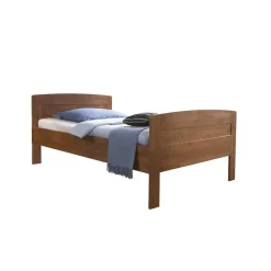 Wohnen Betten<Hohes Bett Florentina aus Buche Massivholz
