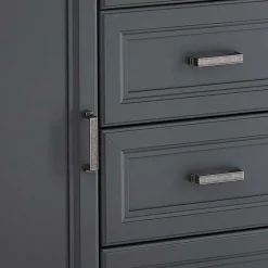 Wohnen Sideboards<Hohes Sideboard in Dunkelgrau & Eiche - Joe