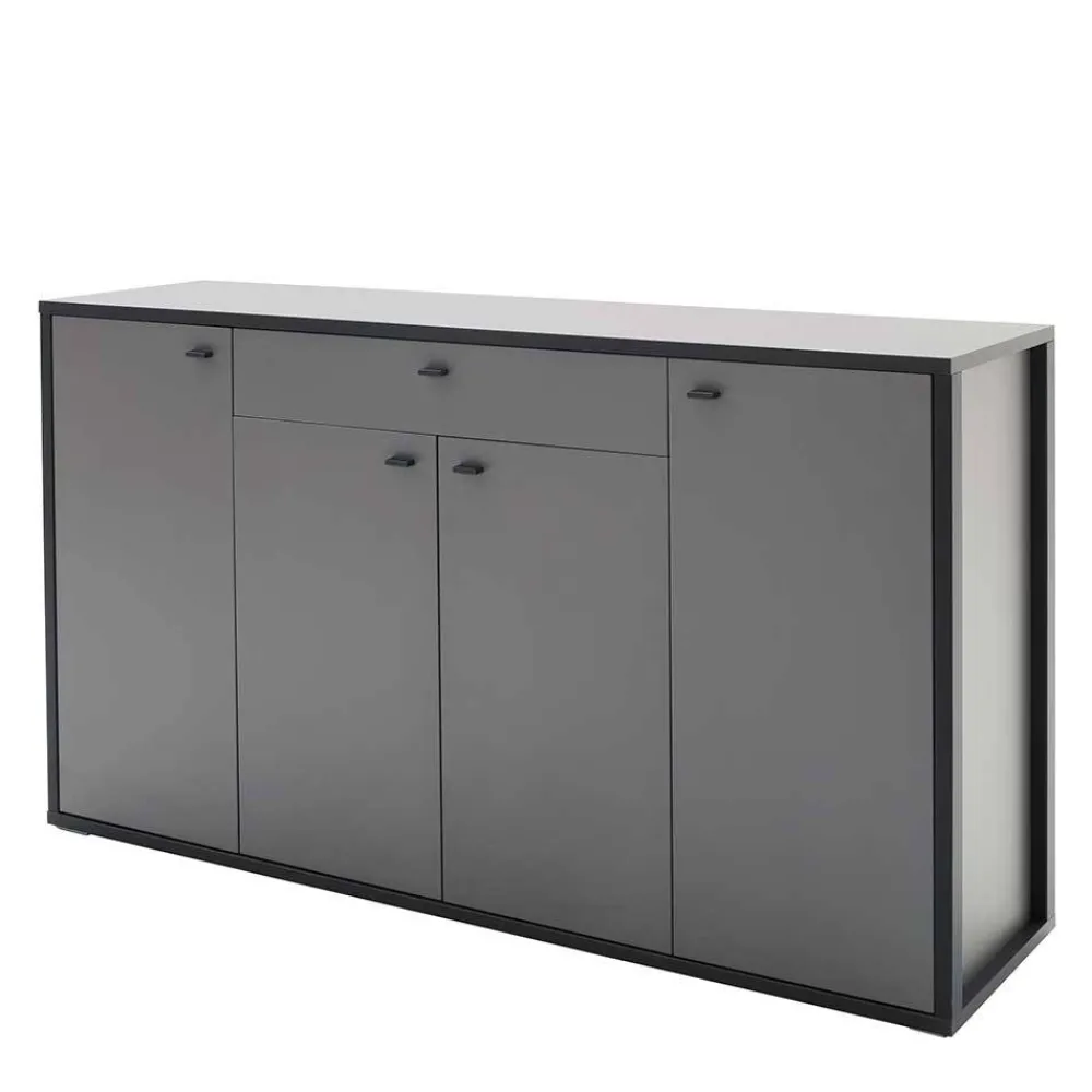 Wohnen Sideboards<Hohes Sideboard in Grau & Anthrazit - Ridona