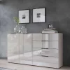 Wohnen Sideboards<Hohes Sideboard in Hellgrau - Aquara