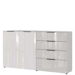 Wohnen Sideboards<Hohes Sideboard in Hellgrau - Aquara