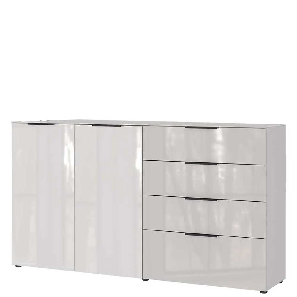 Wohnen Sideboards<Hohes Sideboard in Hellgrau - Aquara