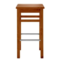 Wohnen Hocker<Holz Barhocker aus Kiefer in Bernstein - Zytras