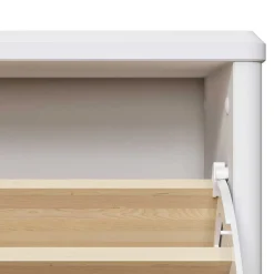 Wohnen Garderoben<Holz Dielenmöbel in Weiß gewachst - Oranias (vierteilig)