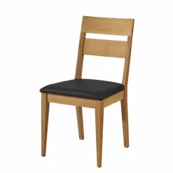 Wohnen Sitzgruppe<Holz Esstisch mit Stühlen Likes aus Wildeiche massiv (siebenteilig)