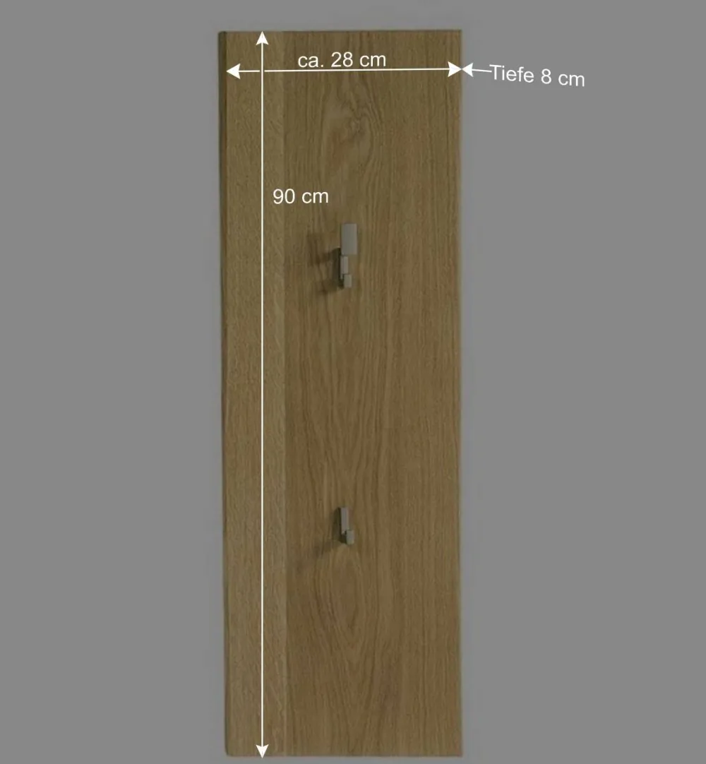 Wohnen Garderoben<Holz Garderoben Set aus Eiche - Avidora (vierteilig)