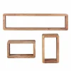 Wohnen Regale<Holz Hängeregal Set Drolivio im Stil modern (dreiteilig)