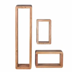 Wohnen Regale<Holz Hängeregal Set Drolivio im Stil modern (dreiteilig)