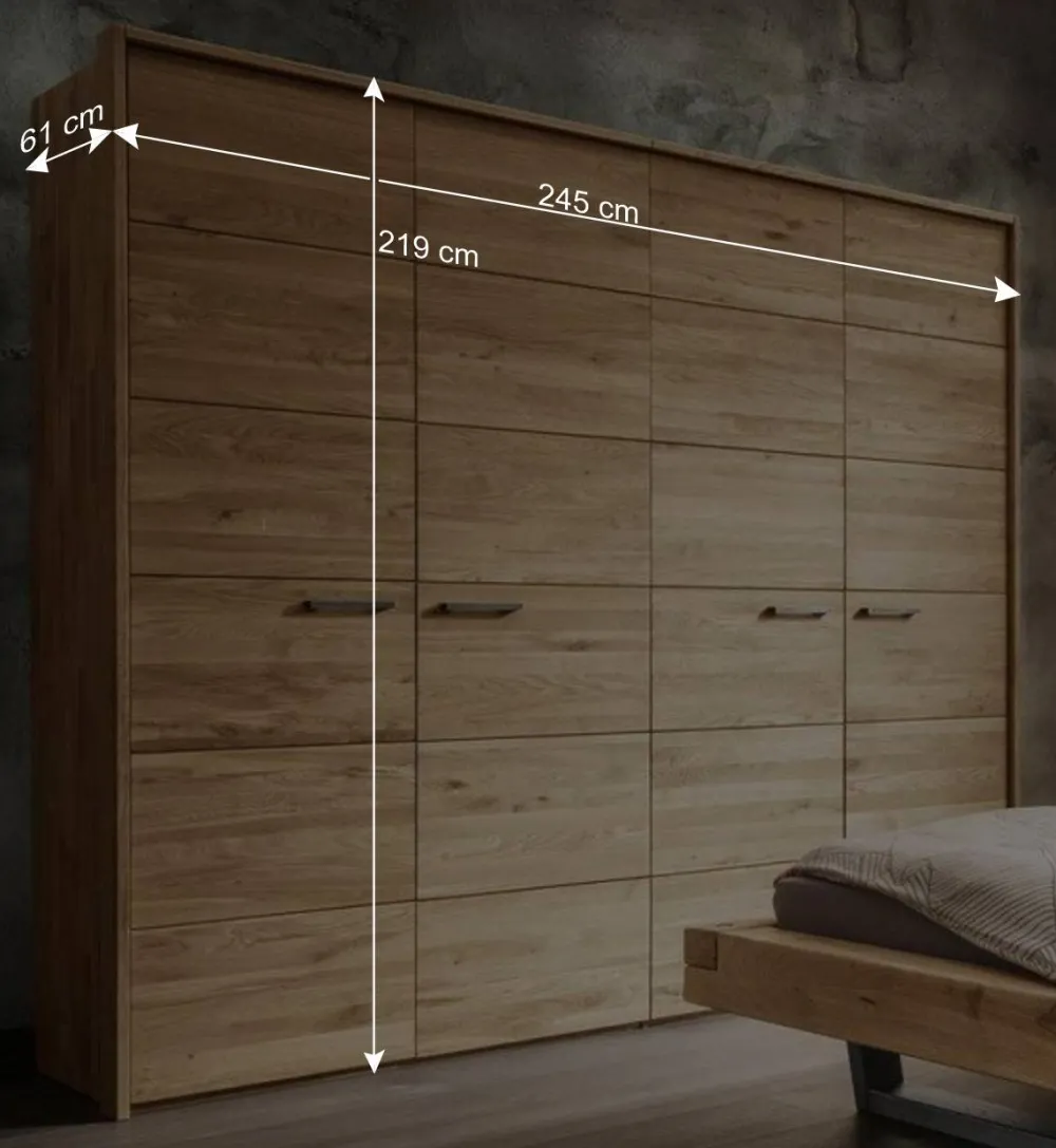 Wohnen Kleiderschränke|Schränke<Holz Kleiderschrank mit Passepartout Rahmen - Cancun