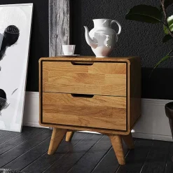 Wohnen Kommoden<Holz Nachtkommode aus Wildeiche - Eavy