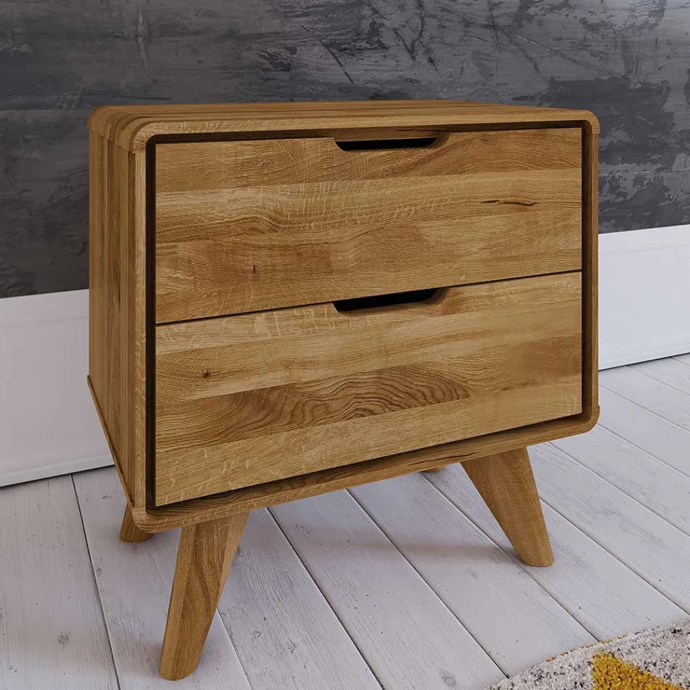 Wohnen Kommoden<Holz Nachtkommode aus Wildeiche - Eavy