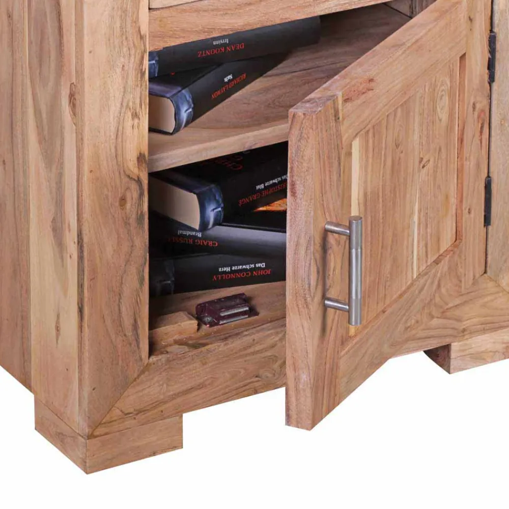 Wohnen Kommoden<Holz Nachtschränkchen Vislan mit Schublade und Schrankfach