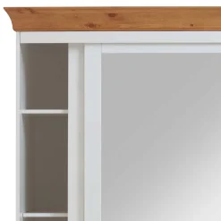 Wohnen Kleiderschränke<Holz Schrank mit Schiebetüren & Spiegel - Sibiuta