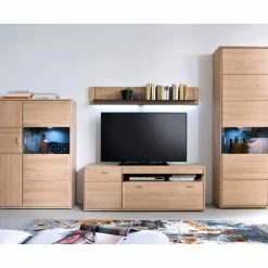 Wohnen Wohnwände<Holz Wohnkombination 328 cm breit - Vernella (vierteilig)