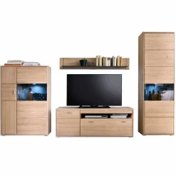 Wohnen Wohnwände<Holz Wohnkombination 328 cm breit - Vernella (vierteilig)
