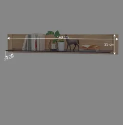 Wohnen Wohnwände<Holz Wohnkombination 328 cm breit - Vernella (vierteilig)