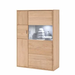 Wohnen Wohnwände<Holz Wohnkombination 328 cm breit - Vernella (vierteilig)