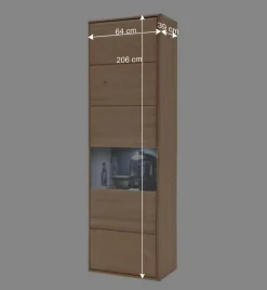 Wohnen Wohnwände<Holz Wohnkombination 328 cm breit - Vernella (vierteilig)